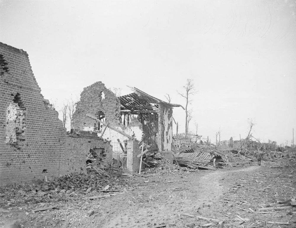 The ruins of the village of Flers. Battle of Flers-Courcelette. 15 September 1916.